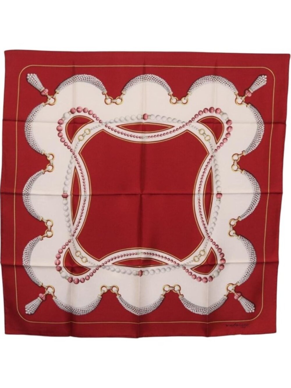 Cartier Scarf Silk Red